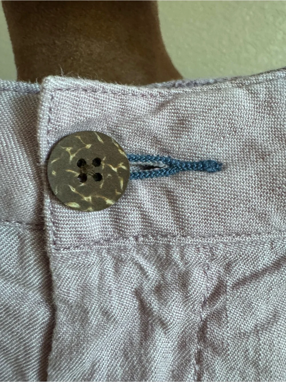 Faherty Brand Mens 34 Linen Organic Cotton Shorts Dusty Lavender Lilac Chino